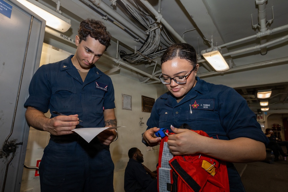 Daily Operations Aboard USS George H.W. Bush (CVN 77)