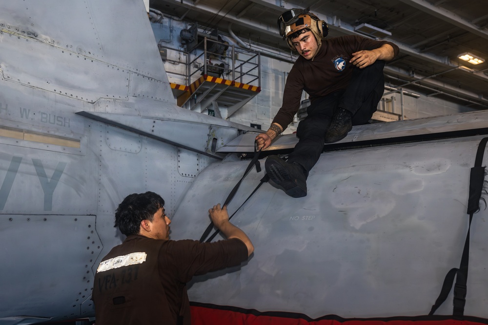 Daily Operations Aboard USS George H.W. Bush (CVN 77)