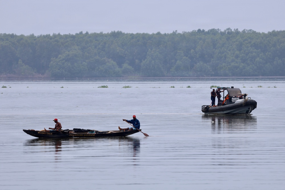 U.S. and Cameroonian Engineers Collaborate on Bathymetric Survey for Obangame Express 2026