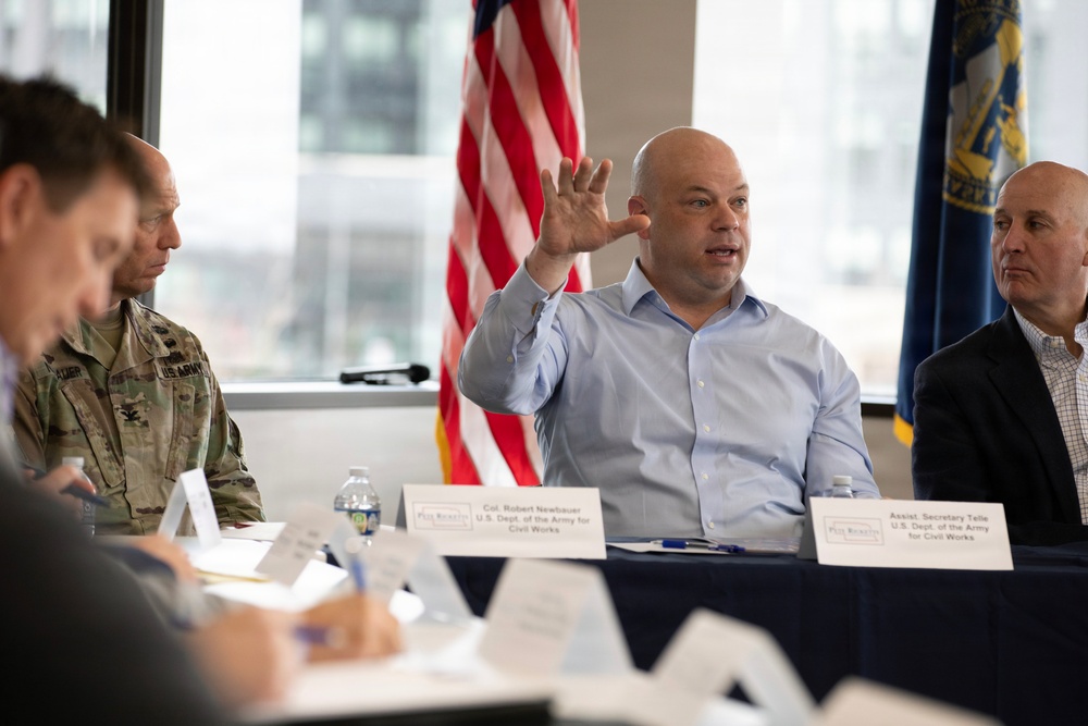 State and Federal Leadership meet with Nebraska stakeholder about the Civil Works mission.