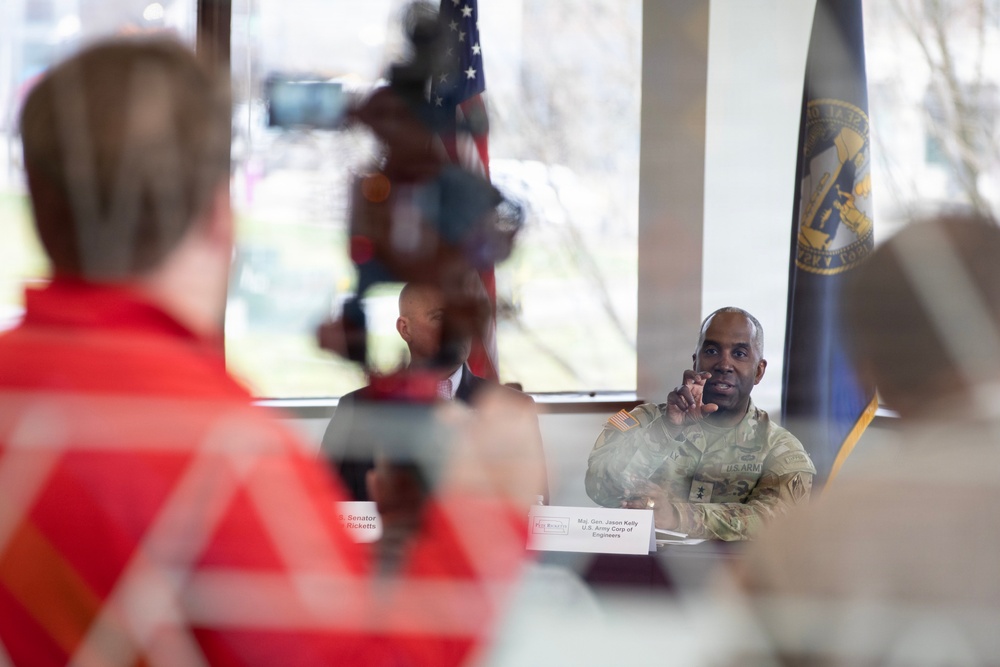 State and Federal Leadership meet with Nebraska stakeholder about the Civil Works mission.