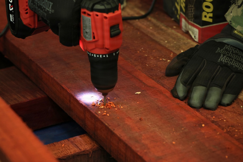 U.S. Navy Seabees Construct Floating Dock During Obangame Express 2026 in Cameroon