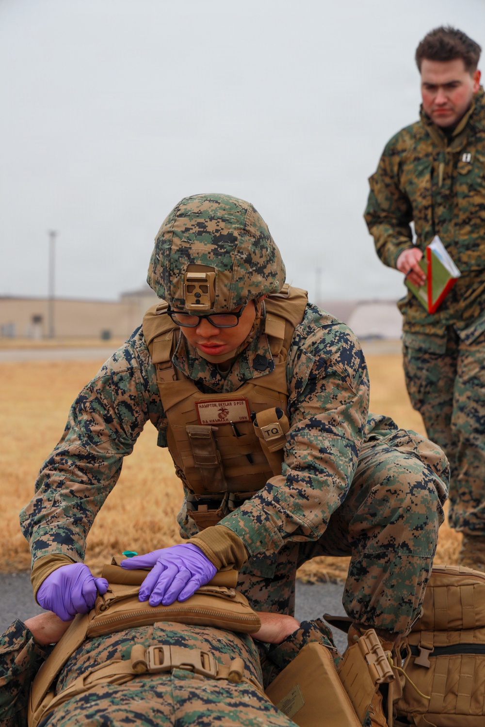 MWSS-174 performs a casualty exercise at Kunsan Air Base, South Korea