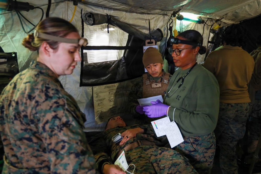 MWSS-174 performs a casualty exercise at Kunsan Air Base, South Korea