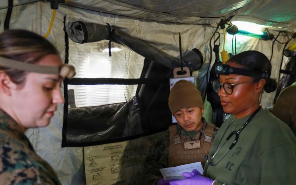 MWSS-174 performs a casualty exercise at Kunsan Air Base, South Korea