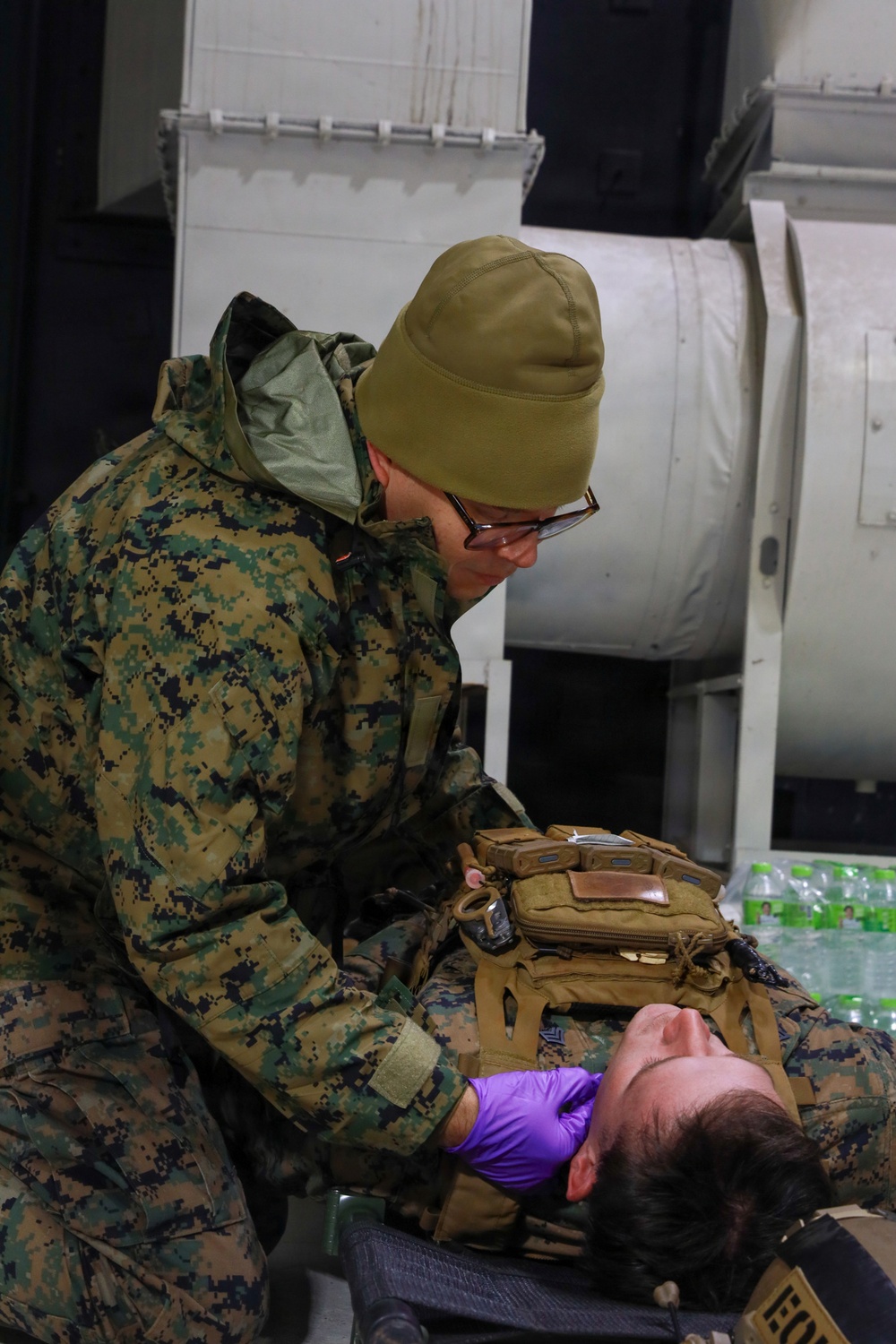 MWSS-174 performs a casualty exercise at Kunsan Air Base, South Korea