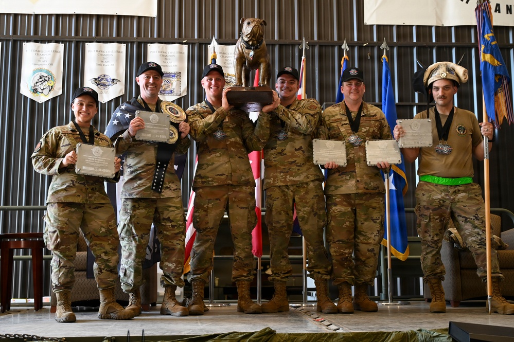 Aerial porters demonstrate readiness during 2026 Port Dawg Challenge