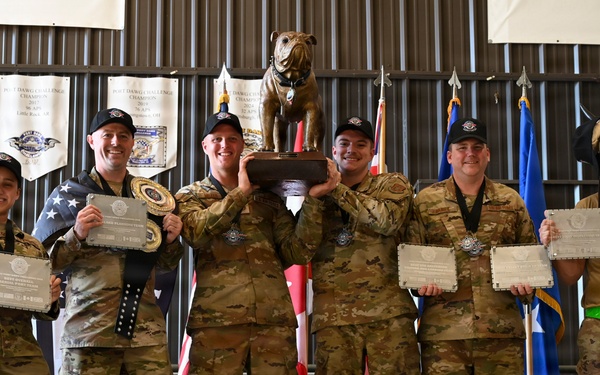 Aerial porters demonstrate readiness during 2026 Port Dawg Challenge
