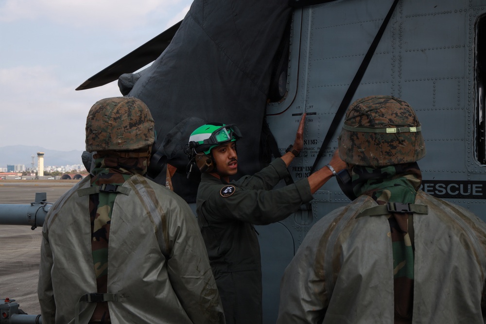 MWSS-174 monitors for contamination after simulated attack at Suwan Air Base, South Korea