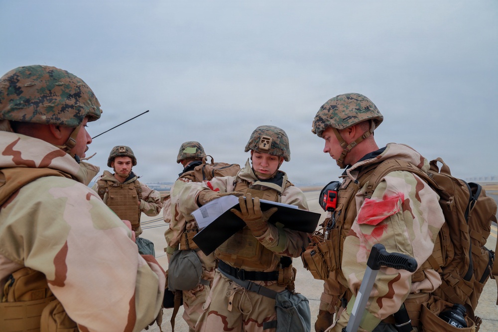 MWSS-174 performs recovery operations after simulated attack at Kunsan Air Base, South Korea