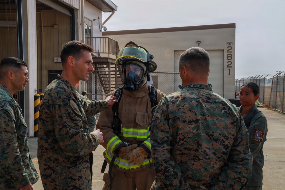 MAG-24 commanding officer visits MWSS-174 at Kunsan Air Base, South Korea