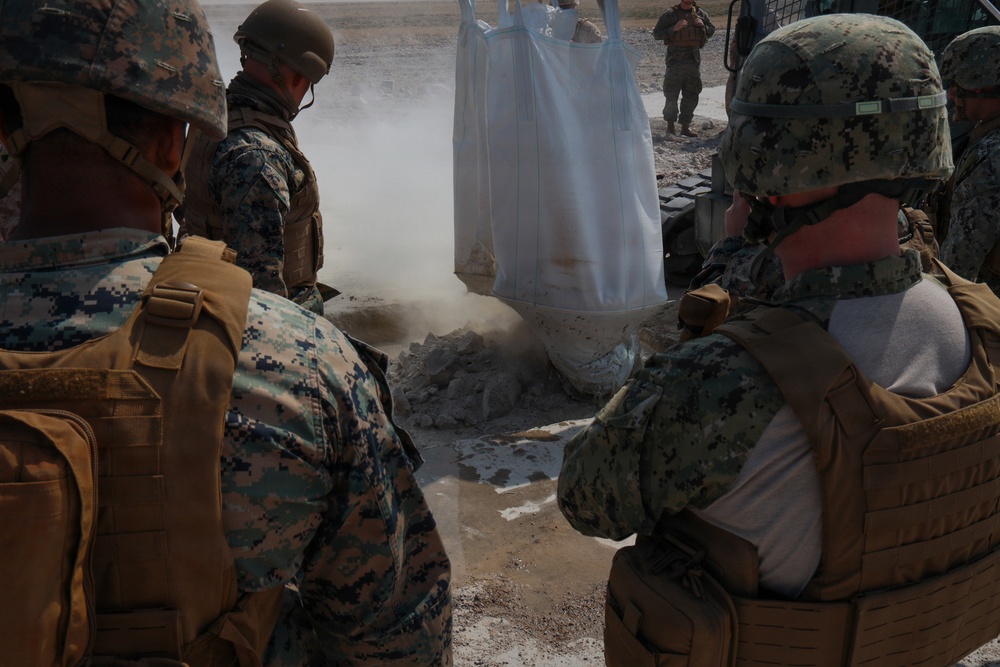 MWSS-174 Marines repair damaged airfield after simulated attack at Kunsan Air Base, South Korea