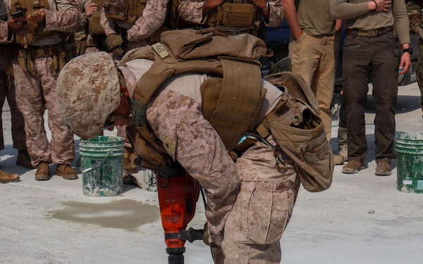 MWSS-174 Marines repair damaged airfield after simulated attack at Kunsan Air Base, South Korea