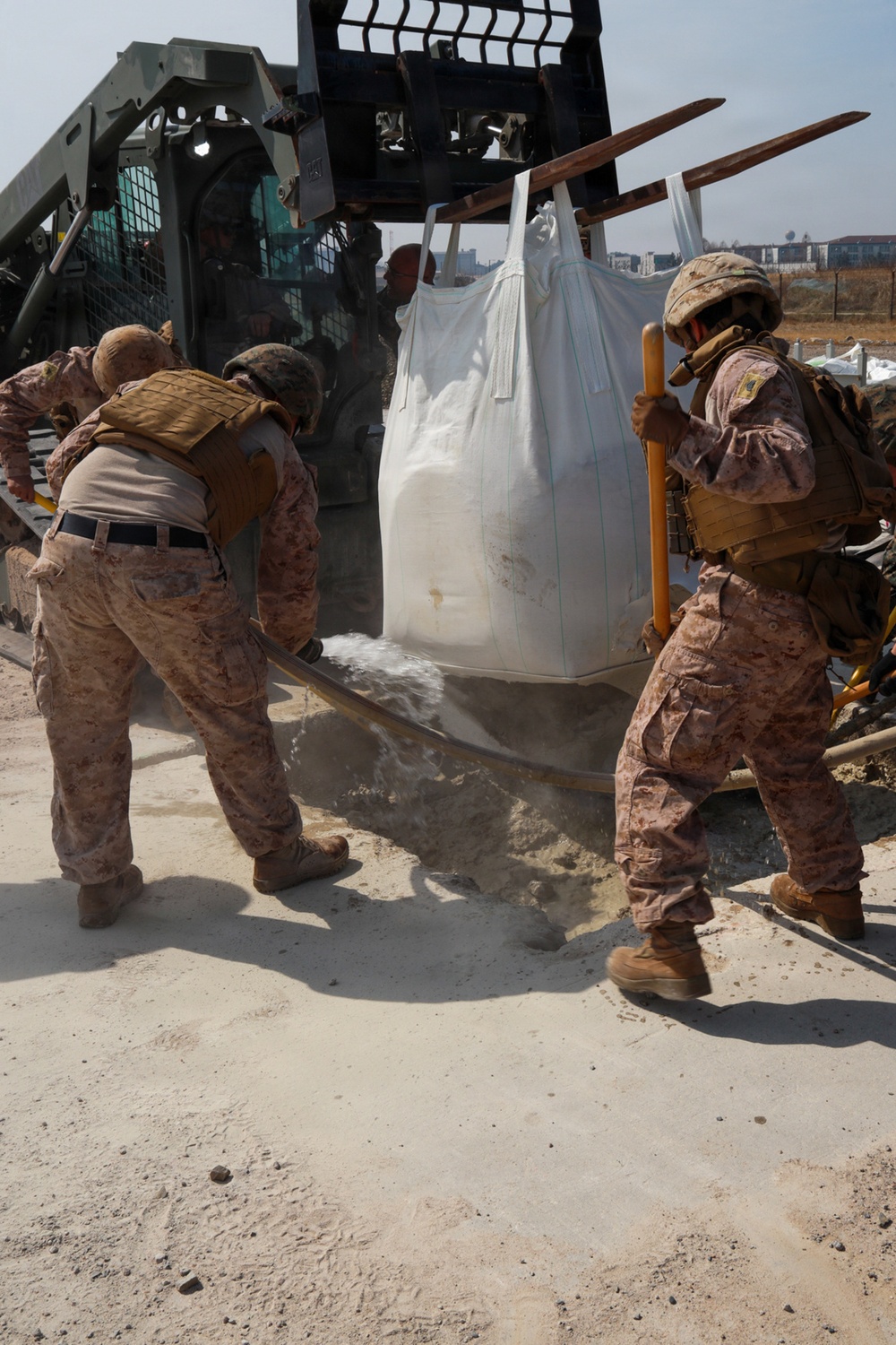 MWSS-174 Marines repair damaged airfield after simulated attack at Kunsan Air Base, South Korea