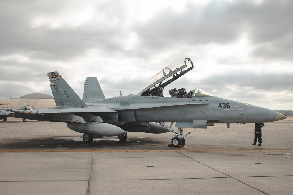 VMFA-323 Rattlers routine training flight