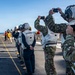 Chilean Embarked Naval Officers Observe Nimitz Flight Operations