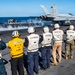 Chilean Embarked Naval Officers Observe Nimitz Flight Operations