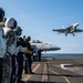 Chilean Embarked Naval Officers Observe Nimitz Flight Operations