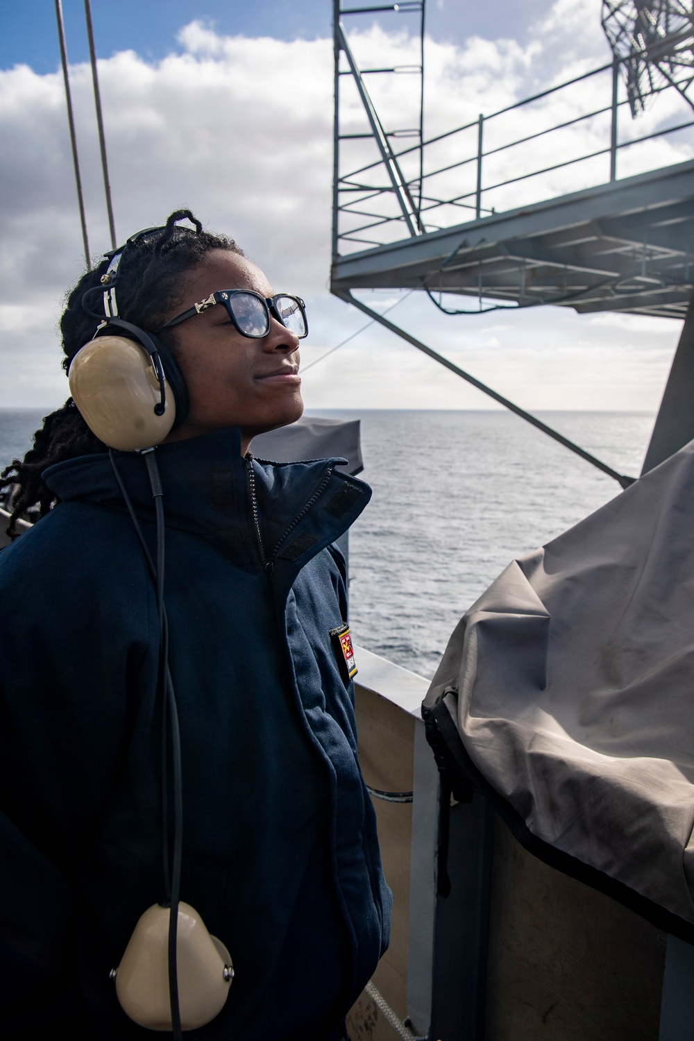 Nimitz Sailors Stand Watch