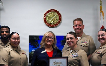 Sailor Named Community Champion of the Month by Local Senators Office