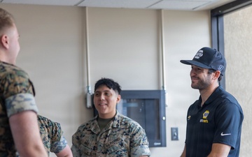 Chase Elliot visits MCAS Beaufort