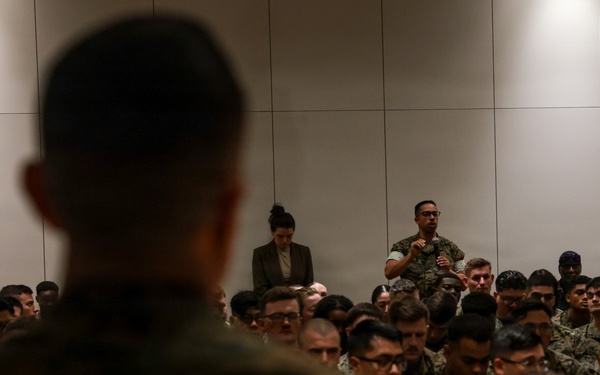 III Marine Expeditionary Force Sergeant Major speaks at suicide prevention symposium