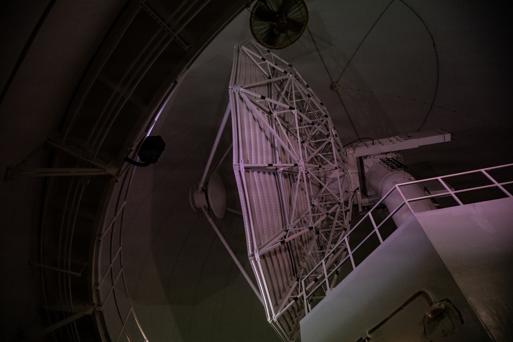 260402-N-WN046-1006 –  An antenna at Detachment 3, 22nd Space Operations Squadron (DET 3, 22 SOPS), Naval Support Facility Diego Garcia tracks the Artemis II spacecraft as it departs Earth’s upper atmosphere, April 2, 2026.