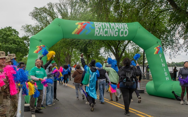 Mississippi National Guardsmen patrol during the Autism Speaks Empower Walk &amp; 5K Run in Washington, D.C.