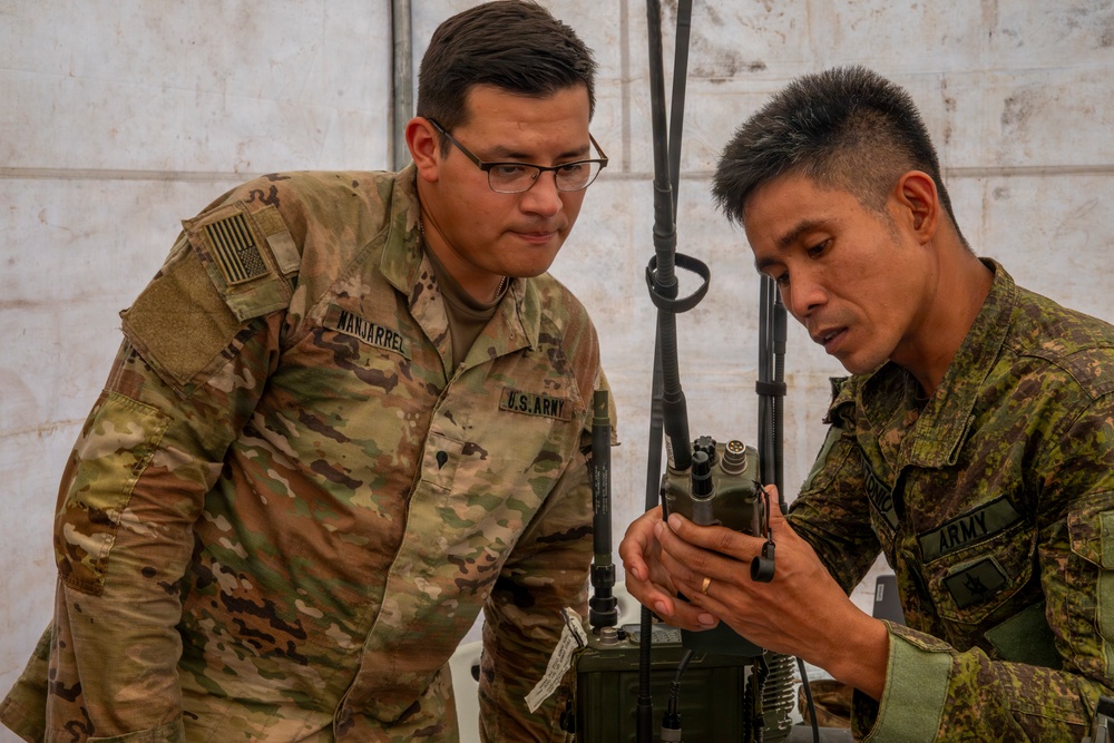 Balikatan 2026: 25th Infantry Division Signal Conducts Radio Check with Armed Forces of the Philippines