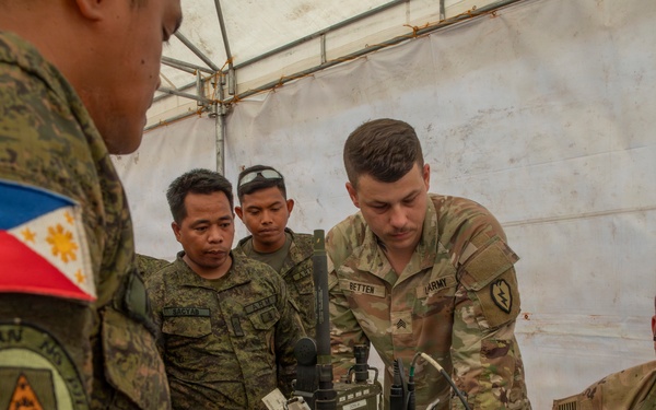 Balikatan 2026: 25th Infantry Division Signal Conducts Radio Check with Armed Forces of the Philippines