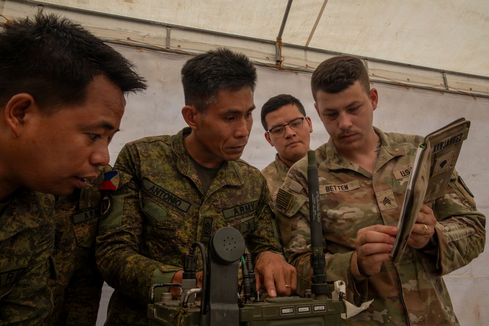 Balikatan 2026: 25th Infantry Division Signal Conducts Radio Check with Armed Forces of the Philippines