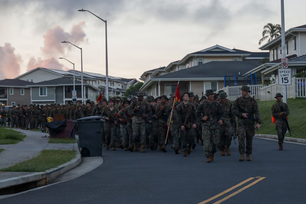 HQBN Conducts 15-km Hike At MCBH