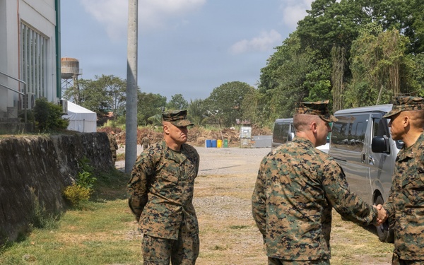 Balikatan 2026: Brig. Gen. Randall visits Marine logistics regiment in the Philippines