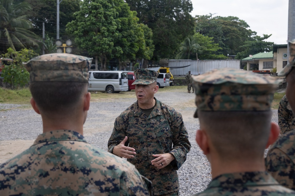 Balikatan 2026: Brig. Gen. Randall visits Marine logistics regiment in the Philippines