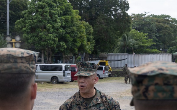 Balikatan 2026: Brig. Gen. Randall visits Marine logistics regiment in the Philippines
