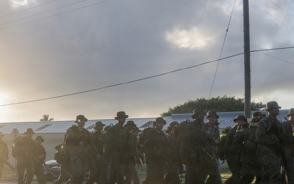 HQBN Conducts 15-km Hike At MCBH