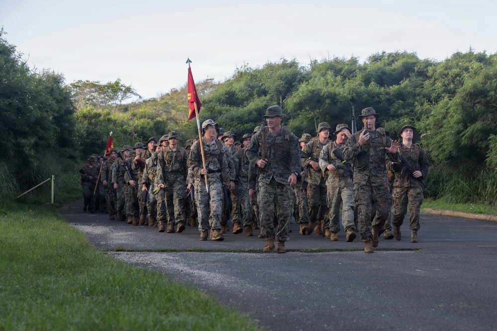 HQBN Conducts 15-km Hike At MCBH