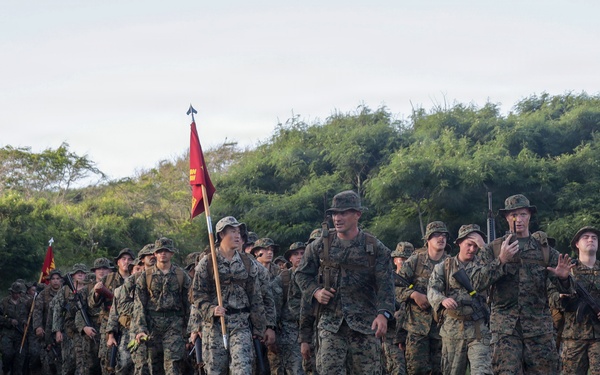 HQBN Conducts 15-km Hike At MCBH