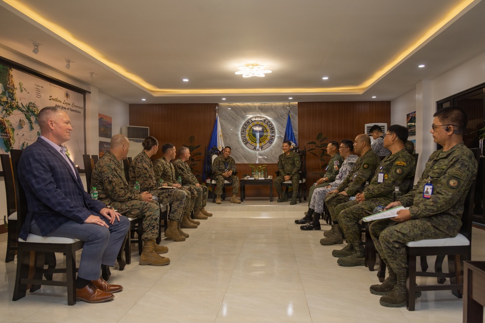 Balikatan 2026: Brig. Gen. Randall visits Marine logistics regiment in the Philippines