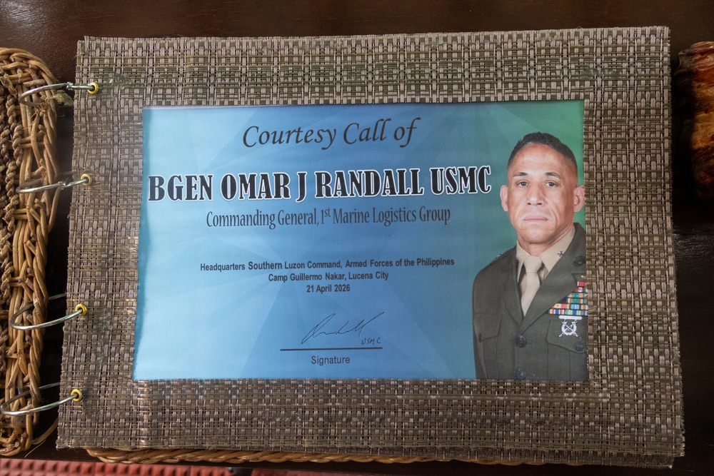Balikatan 2026: Brig. Gen. Randall visits Marine logistics regiment in the Philippines