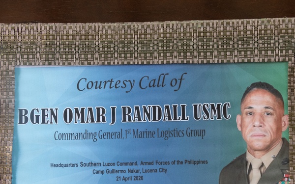 Balikatan 2026: Brig. Gen. Randall visits Marine logistics regiment in the Philippines