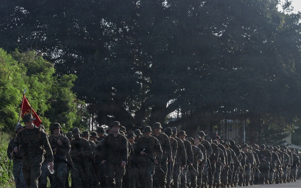 HQBN Conducts 15-km Hike At MCBH