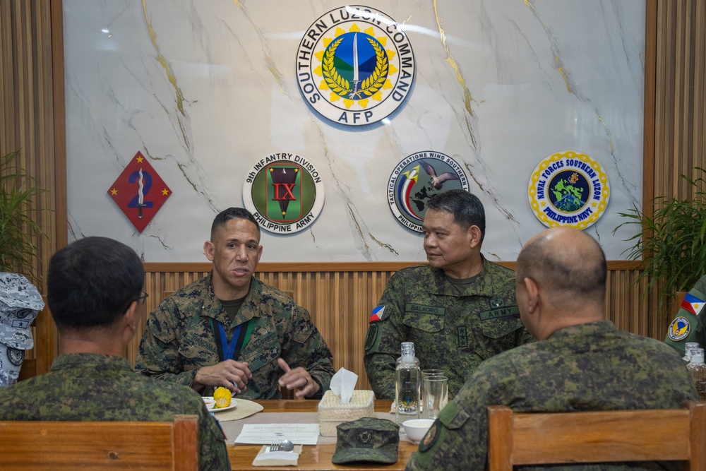 Balikatan 2026: Brig. Gen. Randall visits Marine logistics regiment in the Philippines