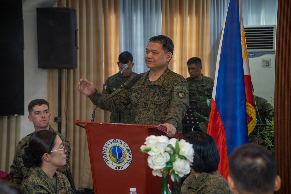 Balikatan 2026: Brig. Gen. Randall visits Marine logistics regiment in the Philippines
