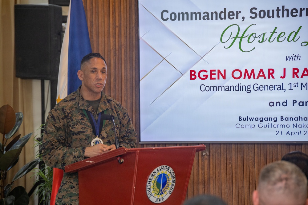 Balikatan 2026: Brig. Gen. Randall visits Marine logistics regiment in the Philippines