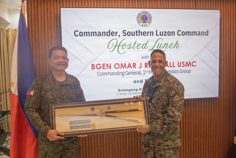 Balikatan 2026: Brig. Gen. Randall visits Marine logistics regiment in the Philippines