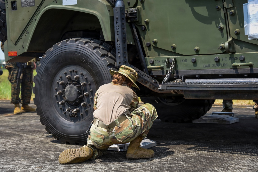 Balikatan 2026: U.S. Marines, Airmen prepare NMESIS for transport