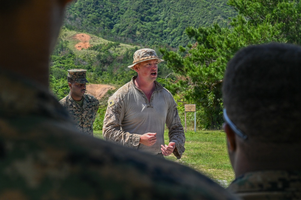 U.S. Marines and Sailors with Combat Logistics Regiment 35, 3rd Marine Logistics Group, Conduct Live-fire Training