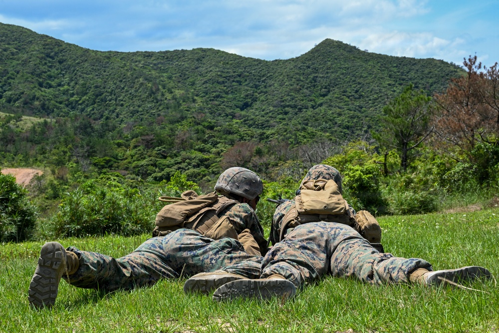 U.S. Marines and Sailors with Combat Logistics Regiment 35, 3rd Marine Logistics Group, Conduct Live-fire Training