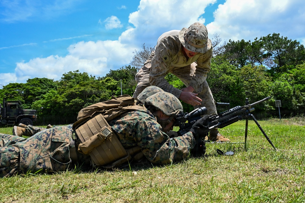 U.S. Marines and Sailors with Combat Logistics Regiment 35, 3rd Marine Logistics Group, Conduct Live-fire Training